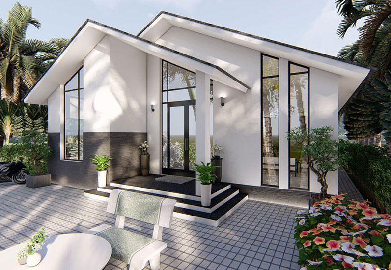 Mẫu Thiết Kế Nhà Cấp 4 Đẹp Giá Rẻ 2021 Dành Cho Vùng Nông Thôn