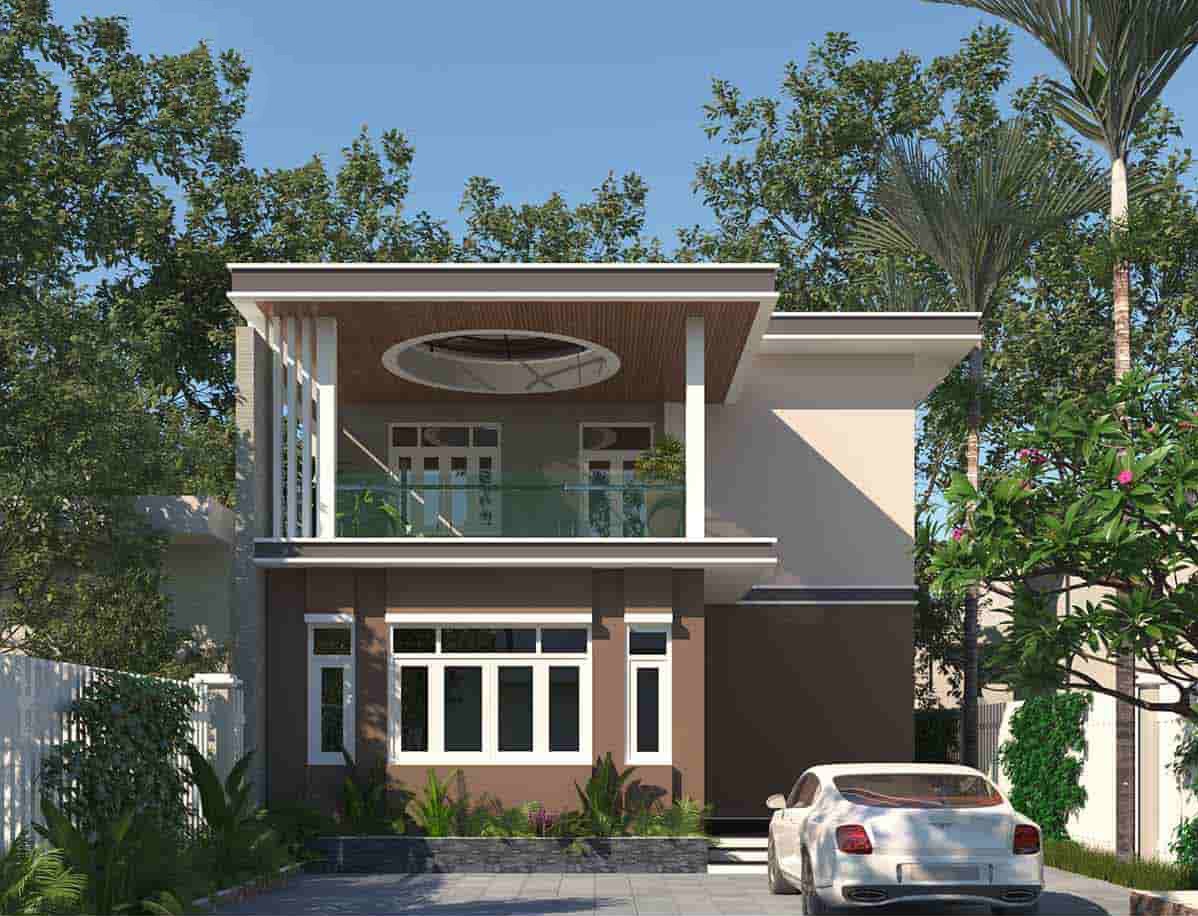 10 Mẫu Nhà Cấp 4 Mái Bằng Chữ L 100m2 Ấn Tượng 2023