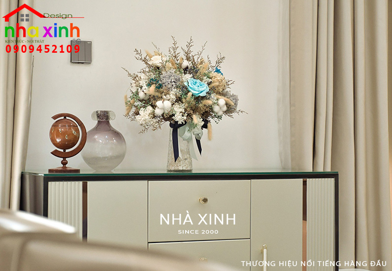 Góc decor phòng khách đẹp mắt và ấn tượng