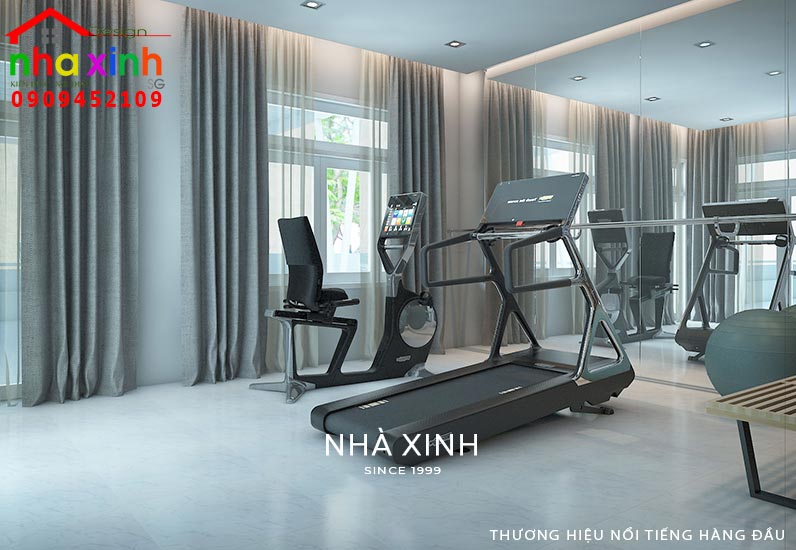 Nội thất phòng gym hiện đại