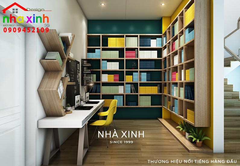 Thiết kế nội thất không gian phòng đọc sách
