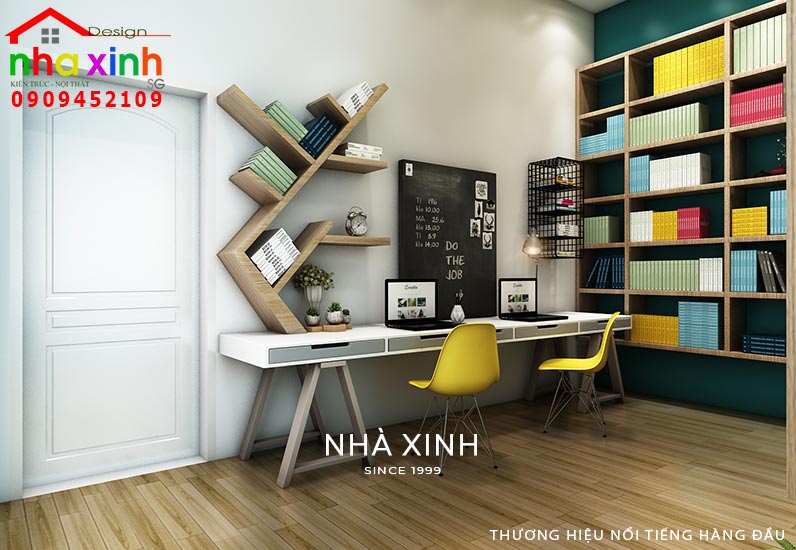 Thiết kế phòng đọc sách độc đáo