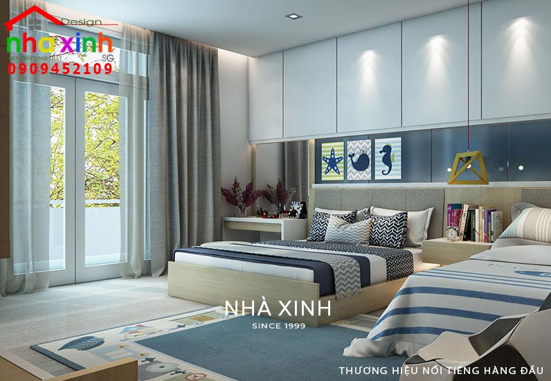 Nội thất phòng ngủ đôi tối giản