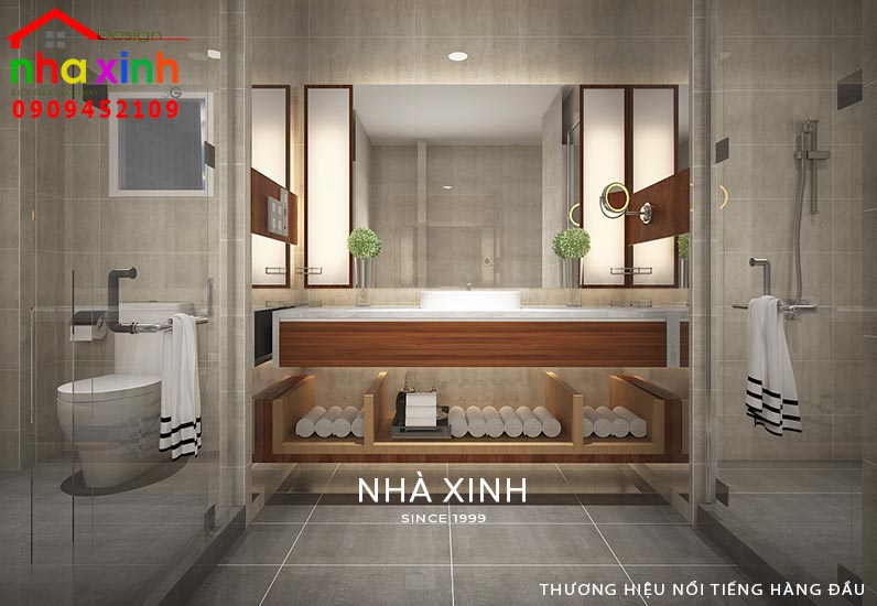 Thiết kế nhà vệ sinh trong phòng ngủ rộng rãi