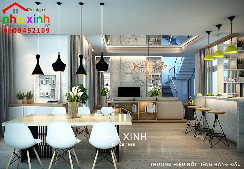 Thiết kế phòng bếp biệt thự hiện đại đẹp