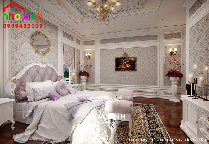 Phòng ngủ được thiết kế khá rổng rãi và thông thoáng