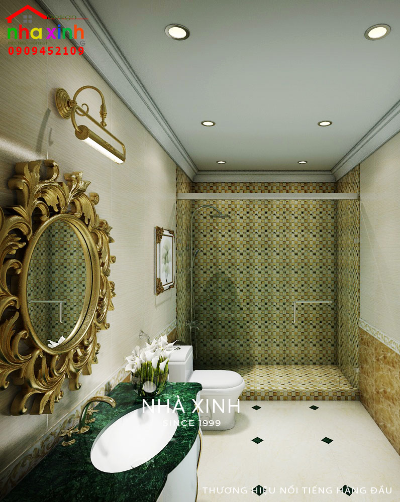 Phòng ngủ được thiết kế tích hợp phòng WC tiện nghi