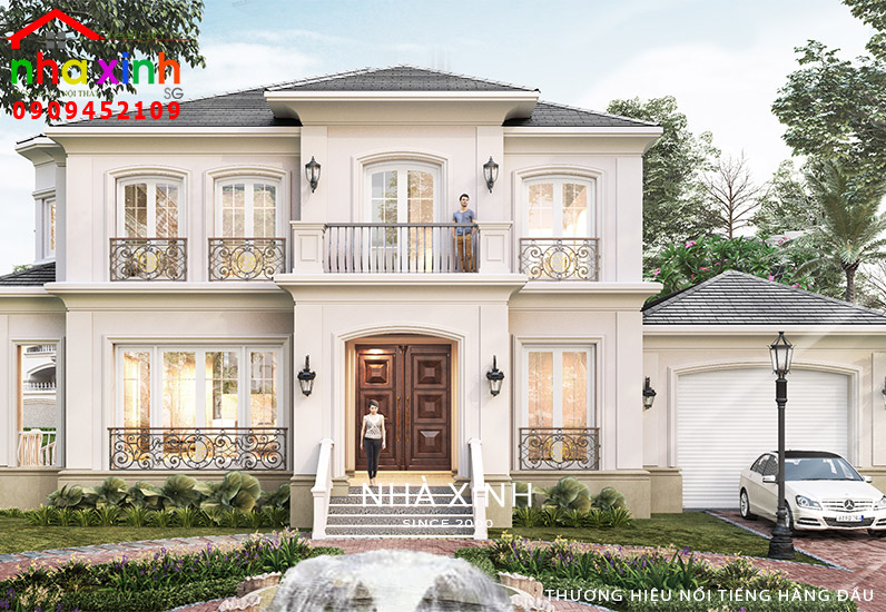 Hình ảnh thi công thực tế biệt thự sau khi hoàn thiện