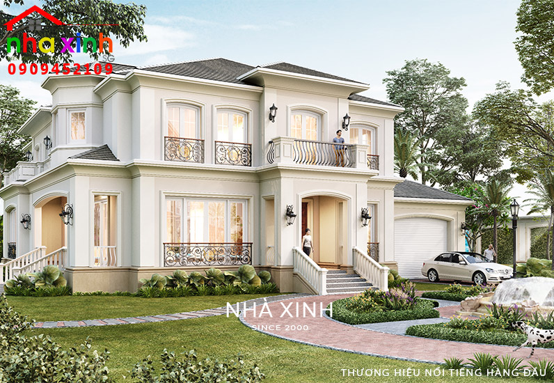 Thiết kế biệt thự sân vườn tân cổ điển tại quận 7