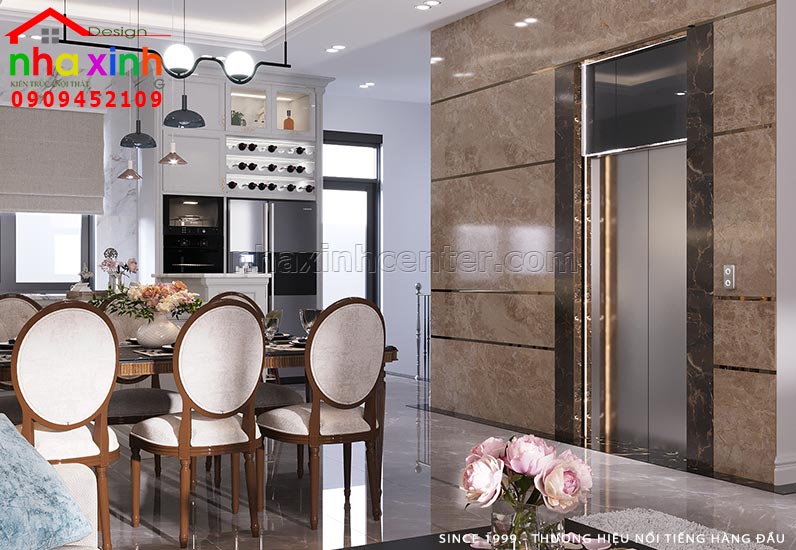 Nội thất biệt thự được thiết kế mang hơi hướng mở