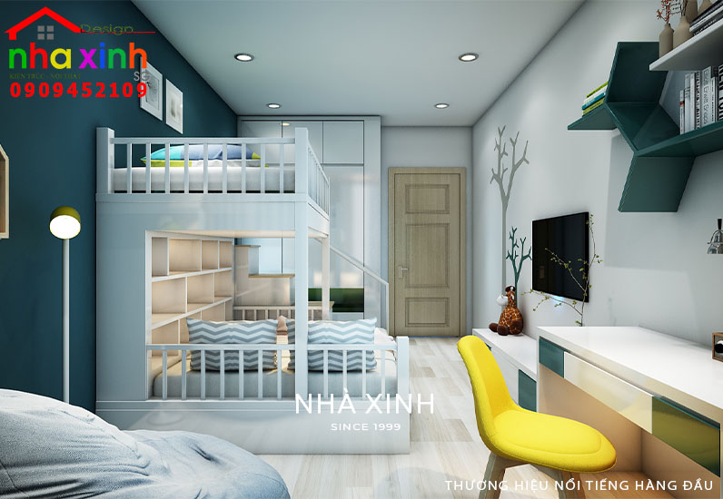 Phòng ngủ được thiết kế tối ưu về không gian