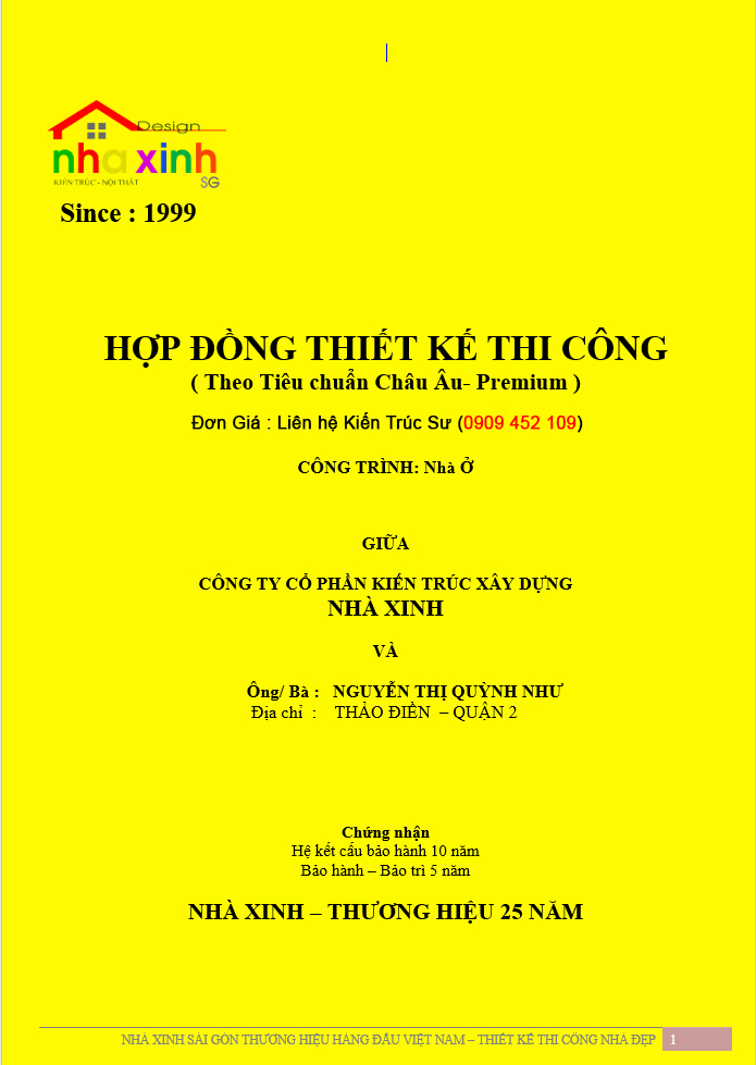 Mẫu hợp đồng thiết kế ̃thi công 