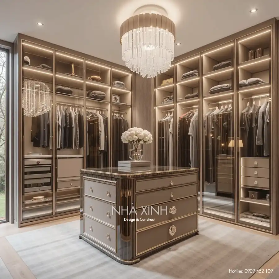 Phòng ngủ biệt thự BT-0223 với giường nệm cao cấp và thiết kế nội thất hài hòa.