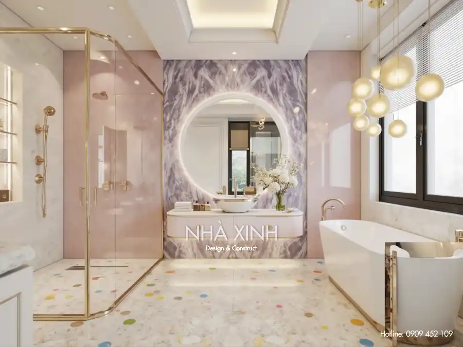 Phòng ngủ chính biệt thự BT-0228 với thiết kế hiện đại và ban công rộng thoáng