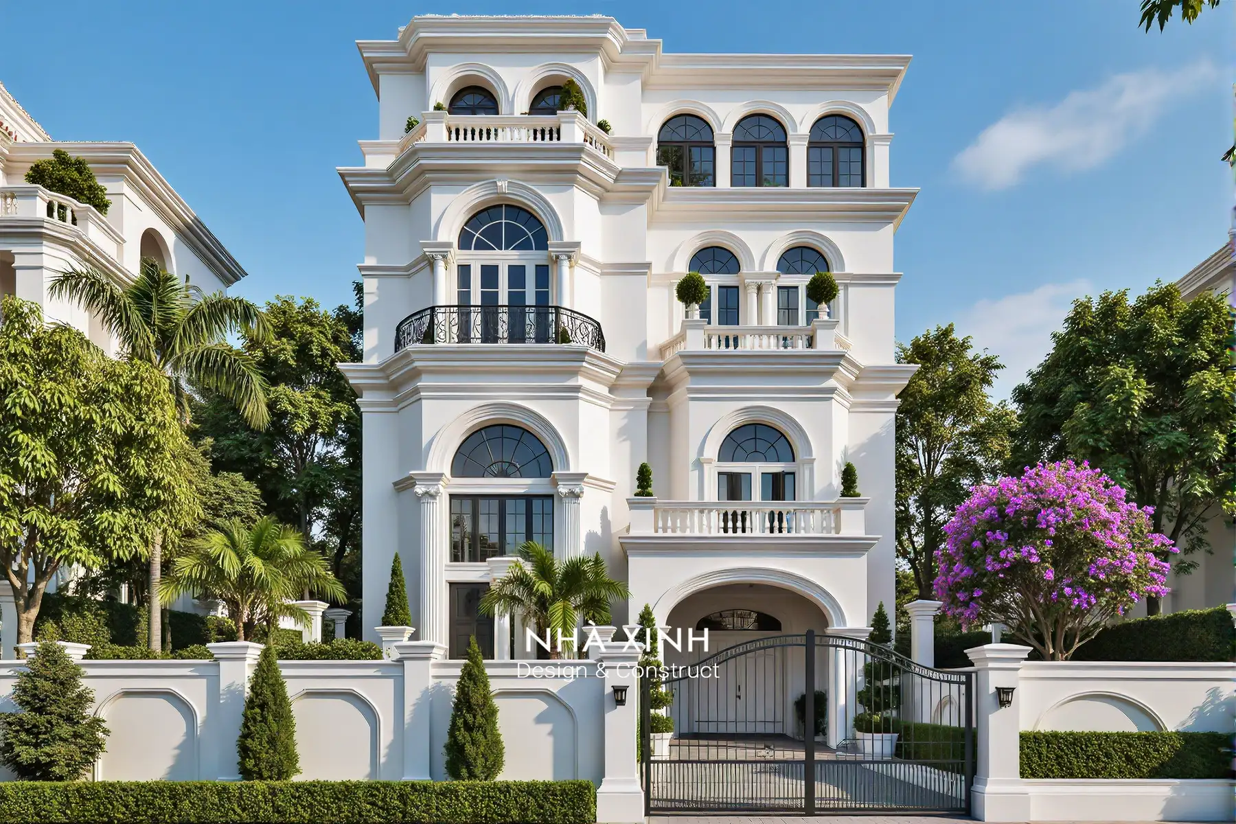 Toàn cảnh biệt thự Modern Essence do Nhà Xinh thiết kế