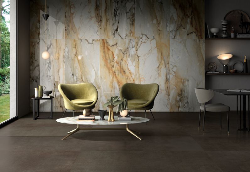 Thiết kế nội thất nhà đẹp với chất liệu đá tự nhiên