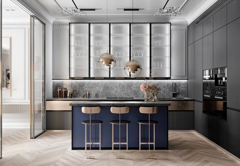 Mẫu thiết kế phòng bếp đẹp được ưa chuộng tại Mỹ