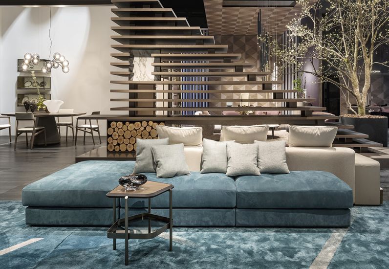 Thiết kế phòng sinh hoạt chung với điểm nhấn màu hiện đại