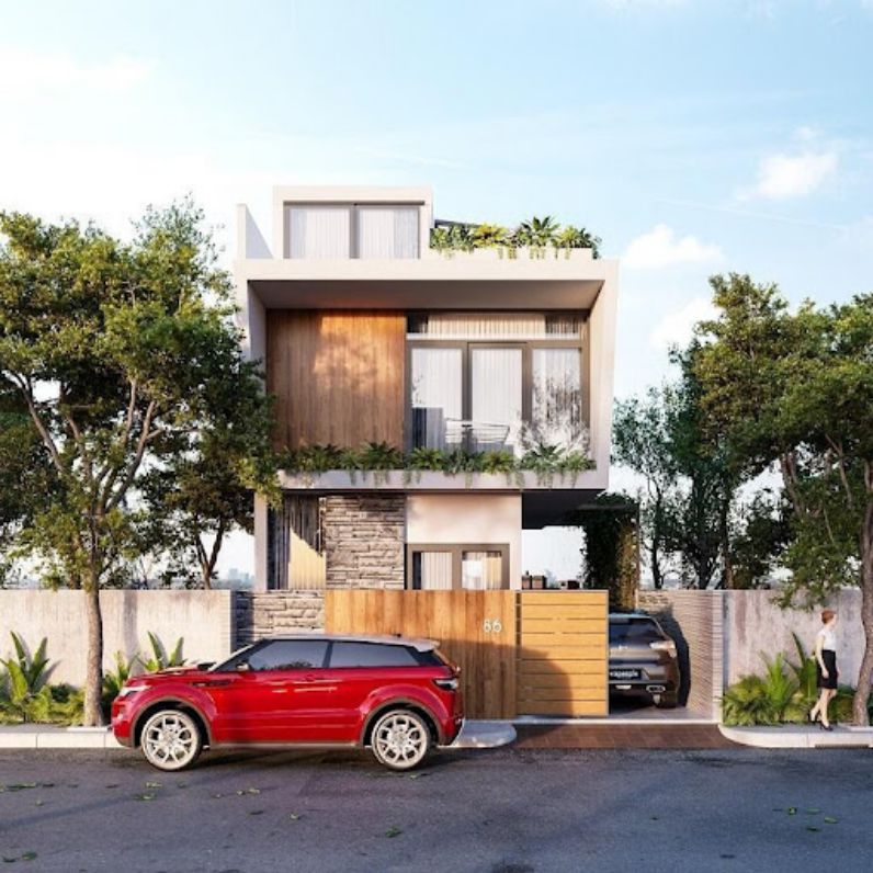 Mẫu nhà 2 tầng 3 phòng ngủ