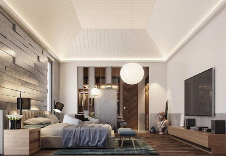 Thiết kế phòng ngủ với gam màu ấm cúng