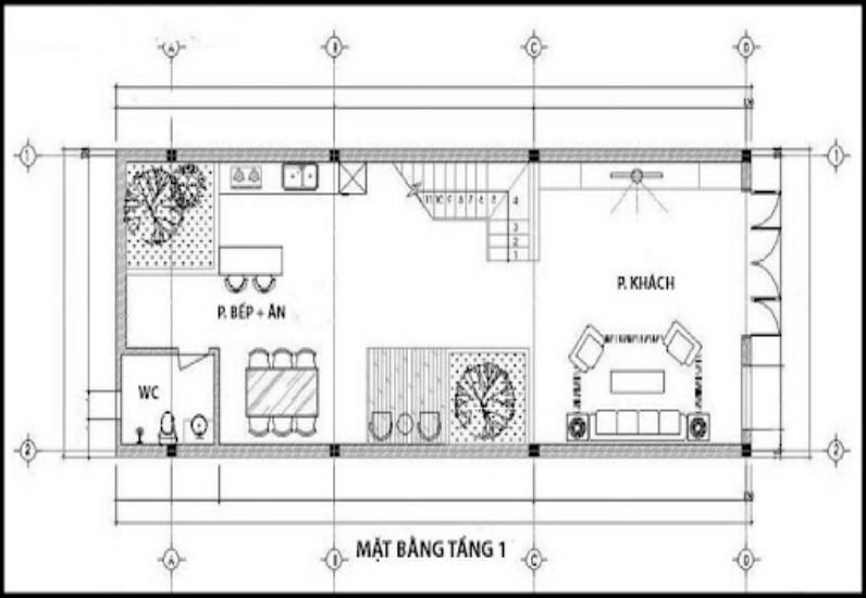 Mặt bằng tầng 1