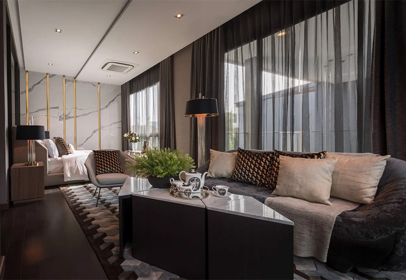 Nội thất phòng ngủ master đẹp, tiện nghi