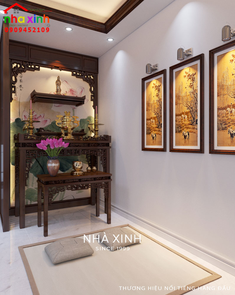 Thiết kế phòng thờ lầu 2
