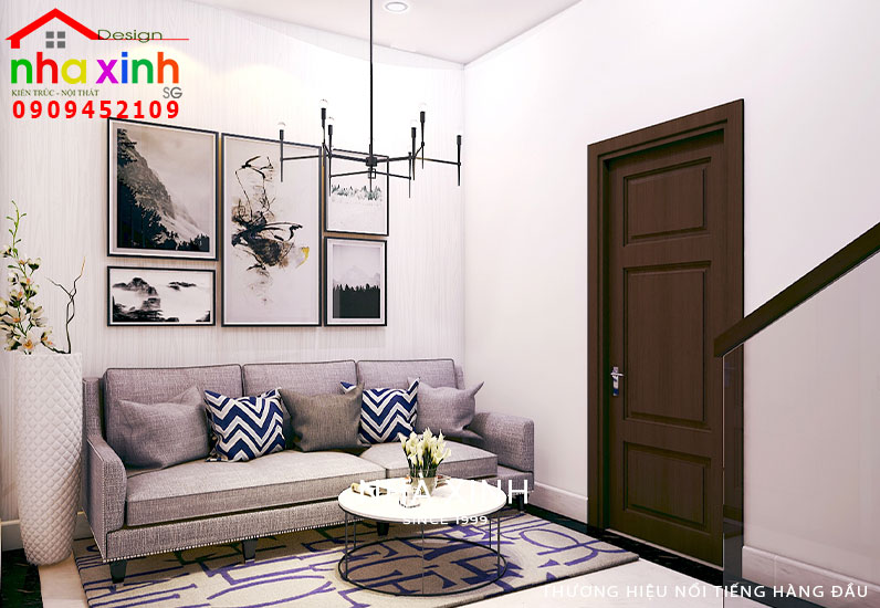 Thiết kế phòng sinh hoạt tại sảnh lầu 2