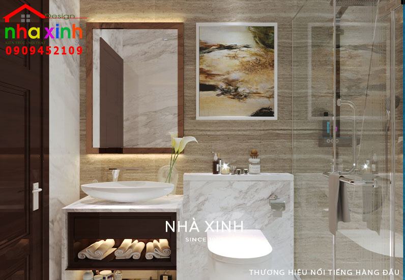 Không gian phòng tắm lầu 1