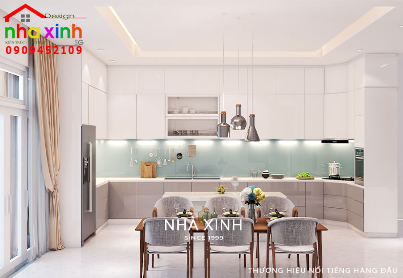 Thiết kế phòng bếp tầng trệt