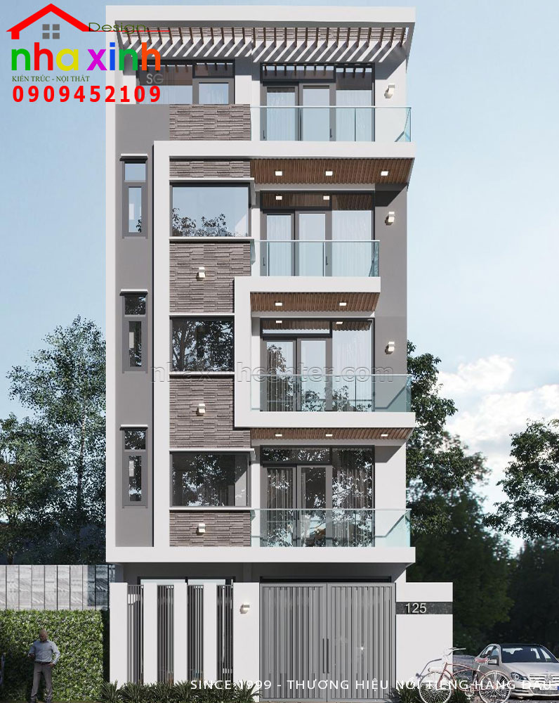 Khám phá về thiết kế nhà phố 5 tầng hiện đại Bác Kỳ