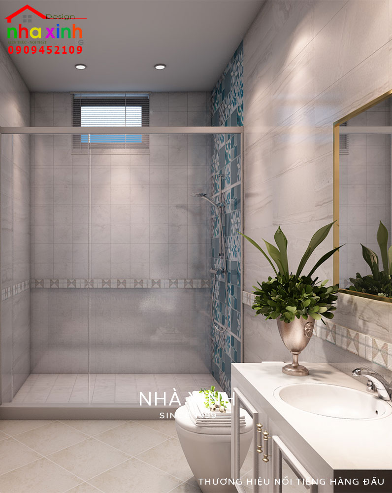 Không gian nhà vệ sinh bên trong phòng ngủ