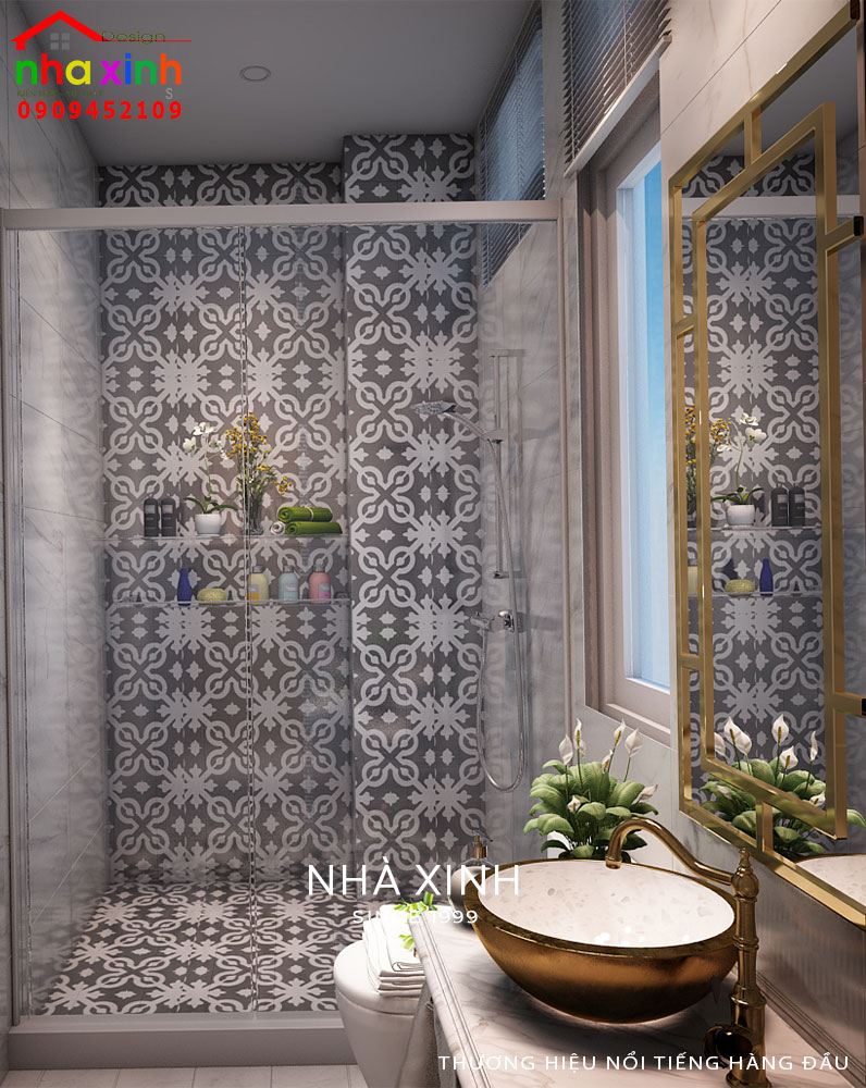 Phòng tắm cho bé gái