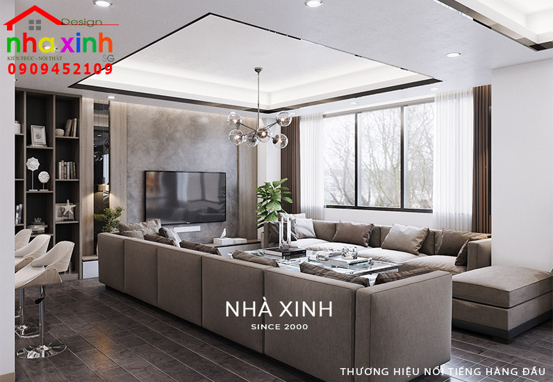 Mẫu thiết kế nội thất chung cư đẹp phong cách hiện đại tại Thủ Đức