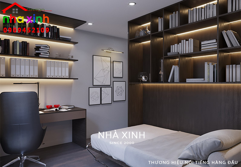 Nội thất phòng ngủ hiện đại, tươi sáng