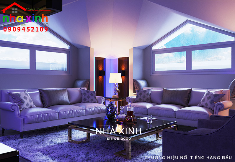 Thiết kế phòng giải trí gia đình hiện đại tăng tính tiện nghi cho nội thất biệt thự đẹp 7 phòng ngủ