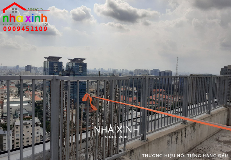 Góc view tầng thượng căn hộ Penthouse