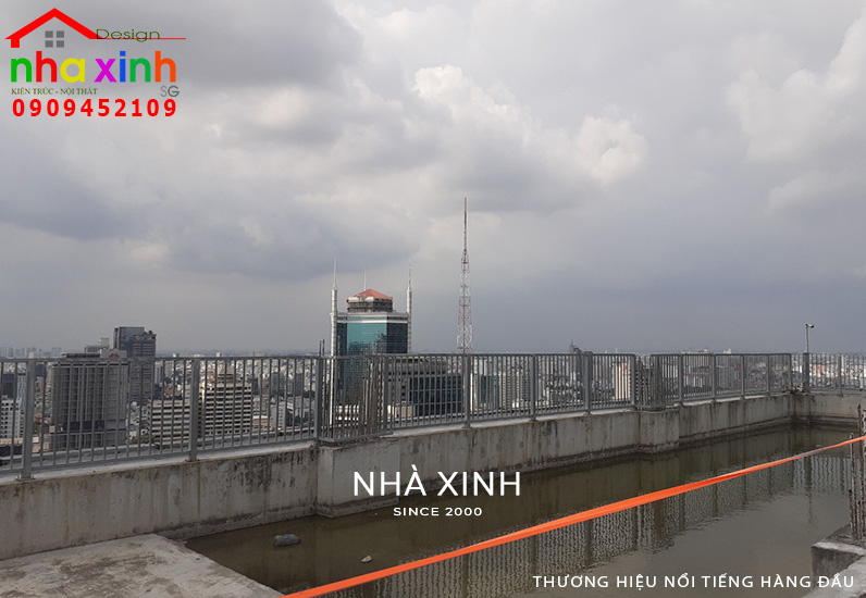 Khu vực thiết kế bể bơi cho căn hộ Penthouse