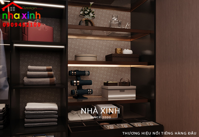 Một góc trưng bày của khu vực phòng thay đồ