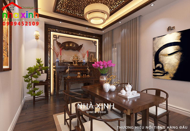 Phòng thờ sang trọng