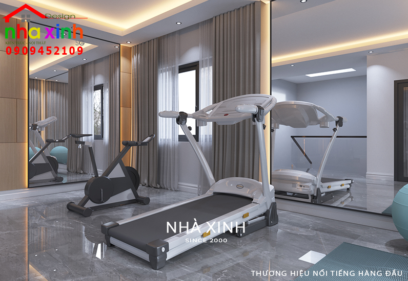 Phòng tập gym biệt thự hiện đại