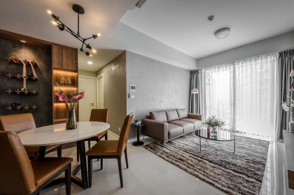 Thiết Kế Nội Thất Căn Hộ Có Phòng Khách Đẹp Đơn Giản