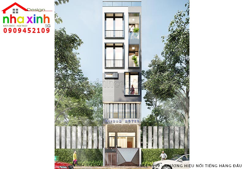 Thiết Kế Nhà Phố Văn Phòng 4 Tầng | Yên Thế Tân Bình | NP-201