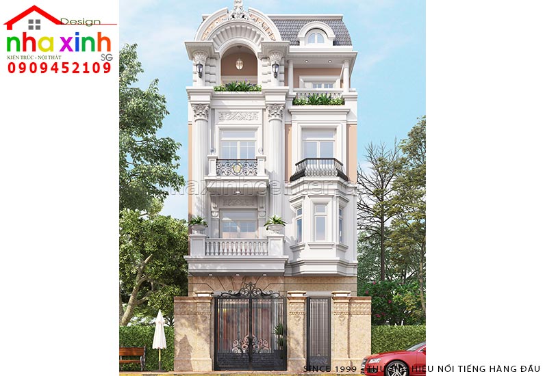 Thiết Kế Nhà Phố Giả Biệt Thự | Bác Khu | Phú Nhuận | NP-177