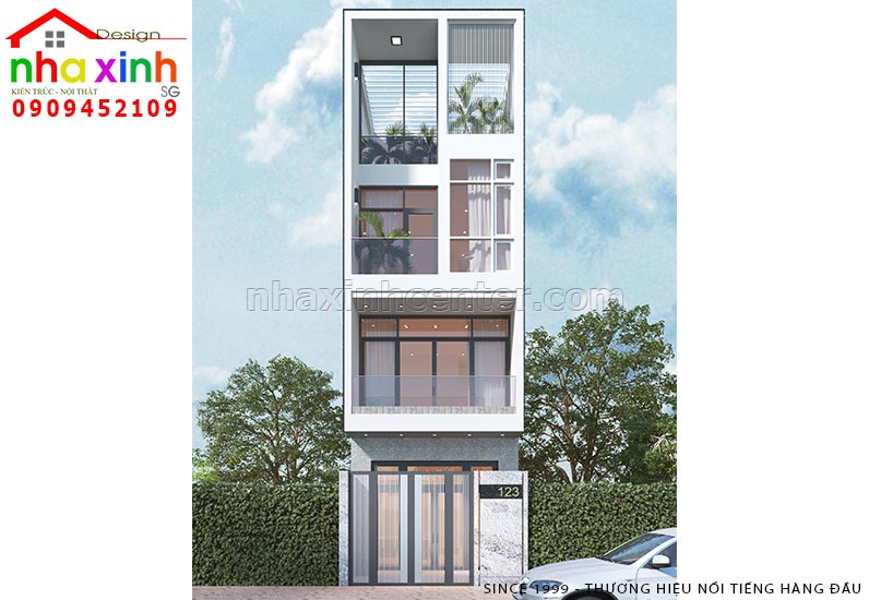 Mẫu Thiết Kế Nhà Phố Đẹp Sài Gòn | Chị Lý | NP-197