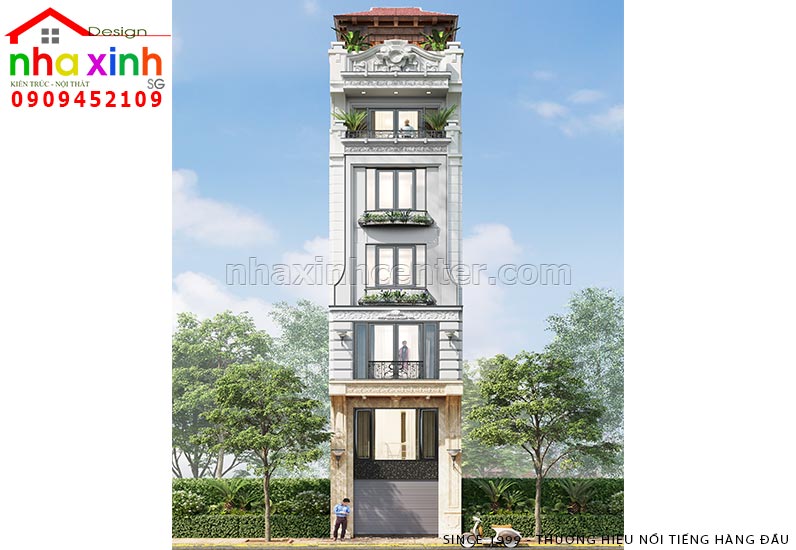 Nhà Phố Tân Cổ Điển 5 Tầng | Anh Quảng | Hà Nội | NP-211