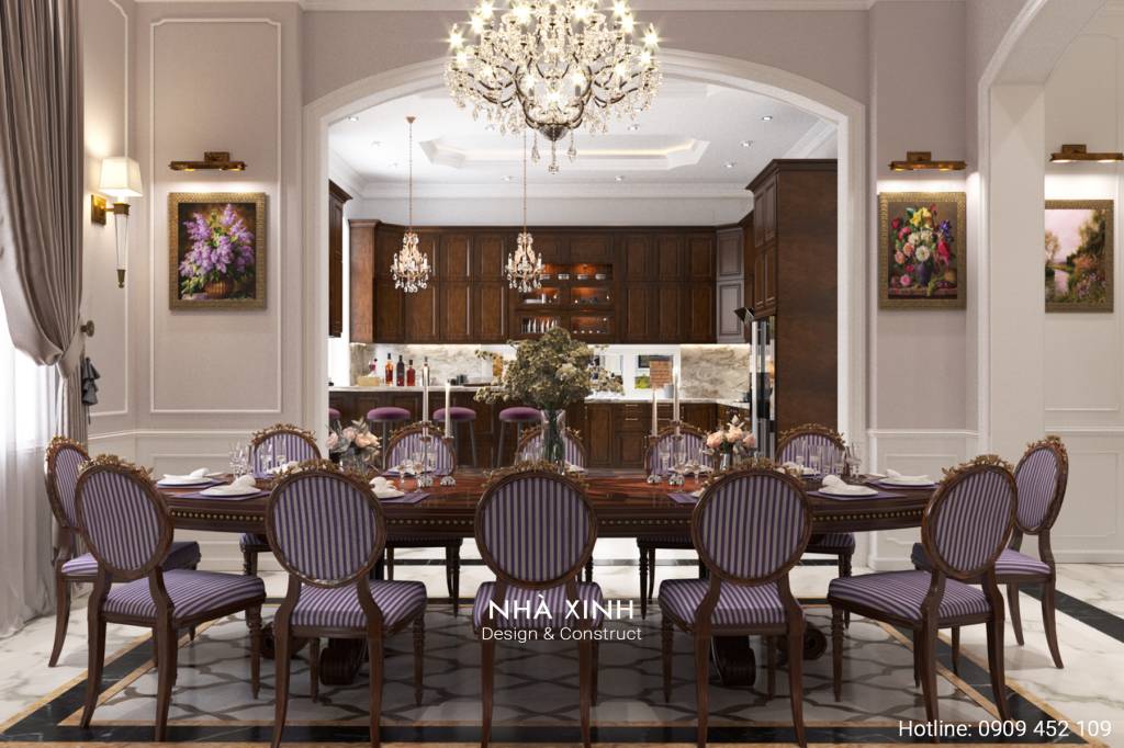 Thiết Kế Nội Thất Dinh Thự Pháp 5 Phòng Ngủ | Ông Chiêu | NT-196