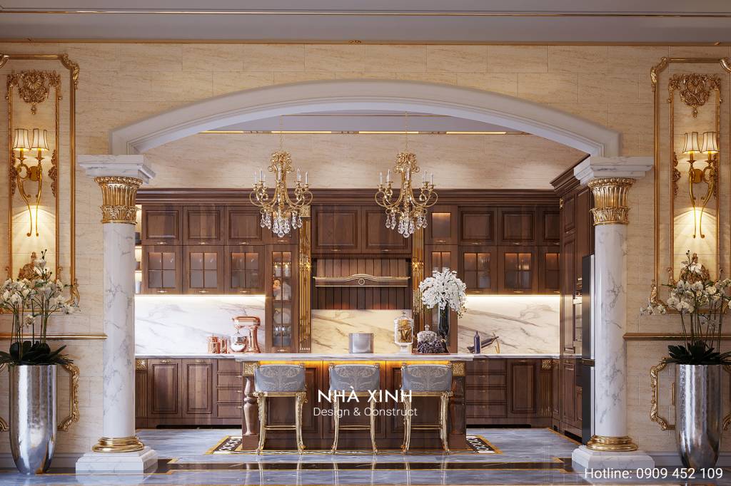 Thiết Kế Nội Thất Cổ Điển Lâu Đài Dát Vàng Sang Trọng | Ông Học | Quận 8