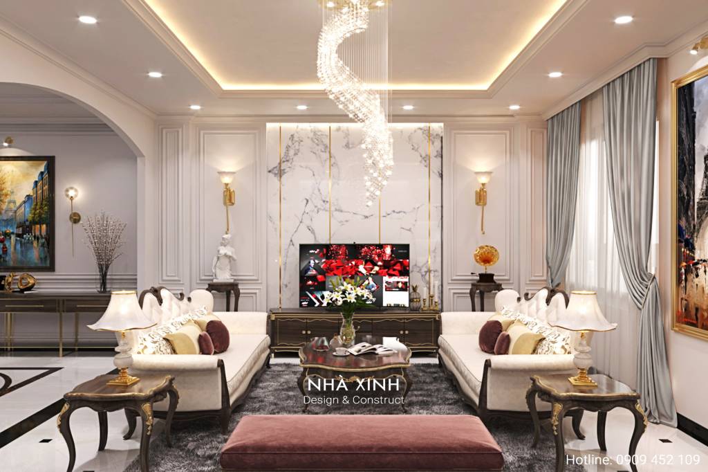 Thiết Kế Nội Thất Tân Cổ Điển | Biệt Thự Anh Tân | NT-126