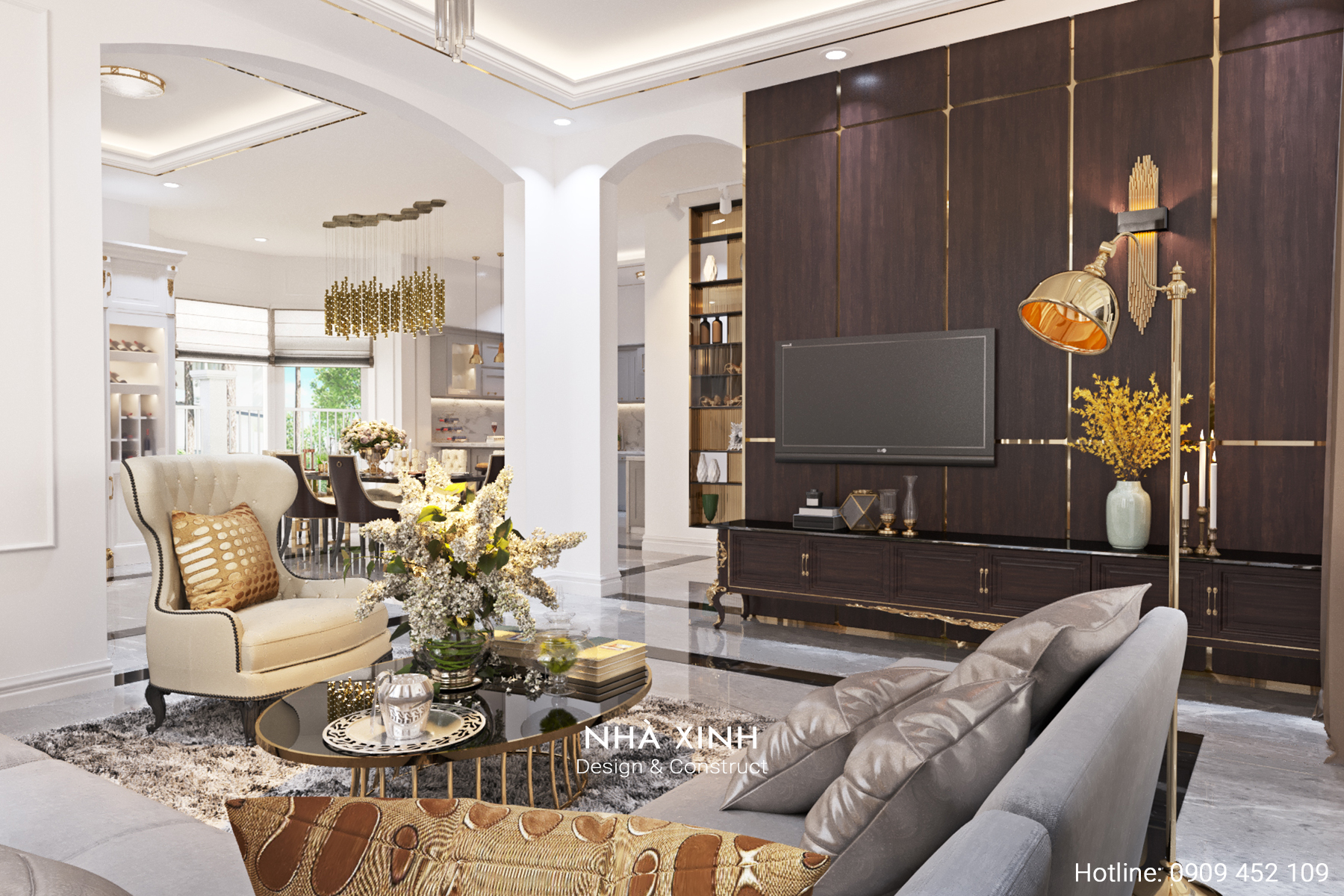 Mẫu Nội Thất Sang Trọng | Biệt Thự Nam Viên | NT-188